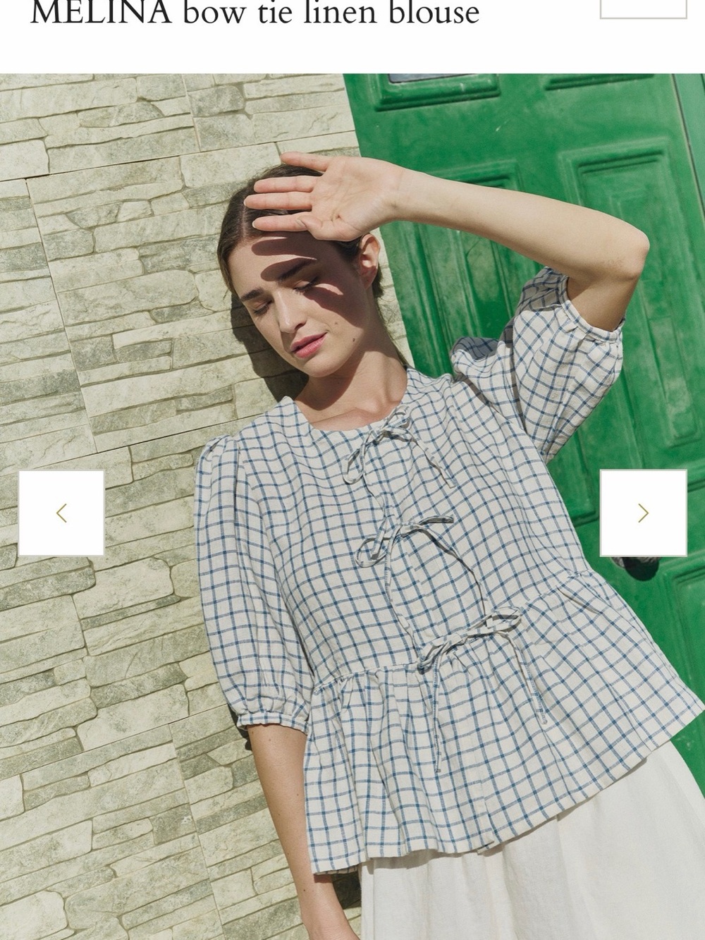 notPERFECTLINEN Espresso  Bow-Tie Linen Blouse